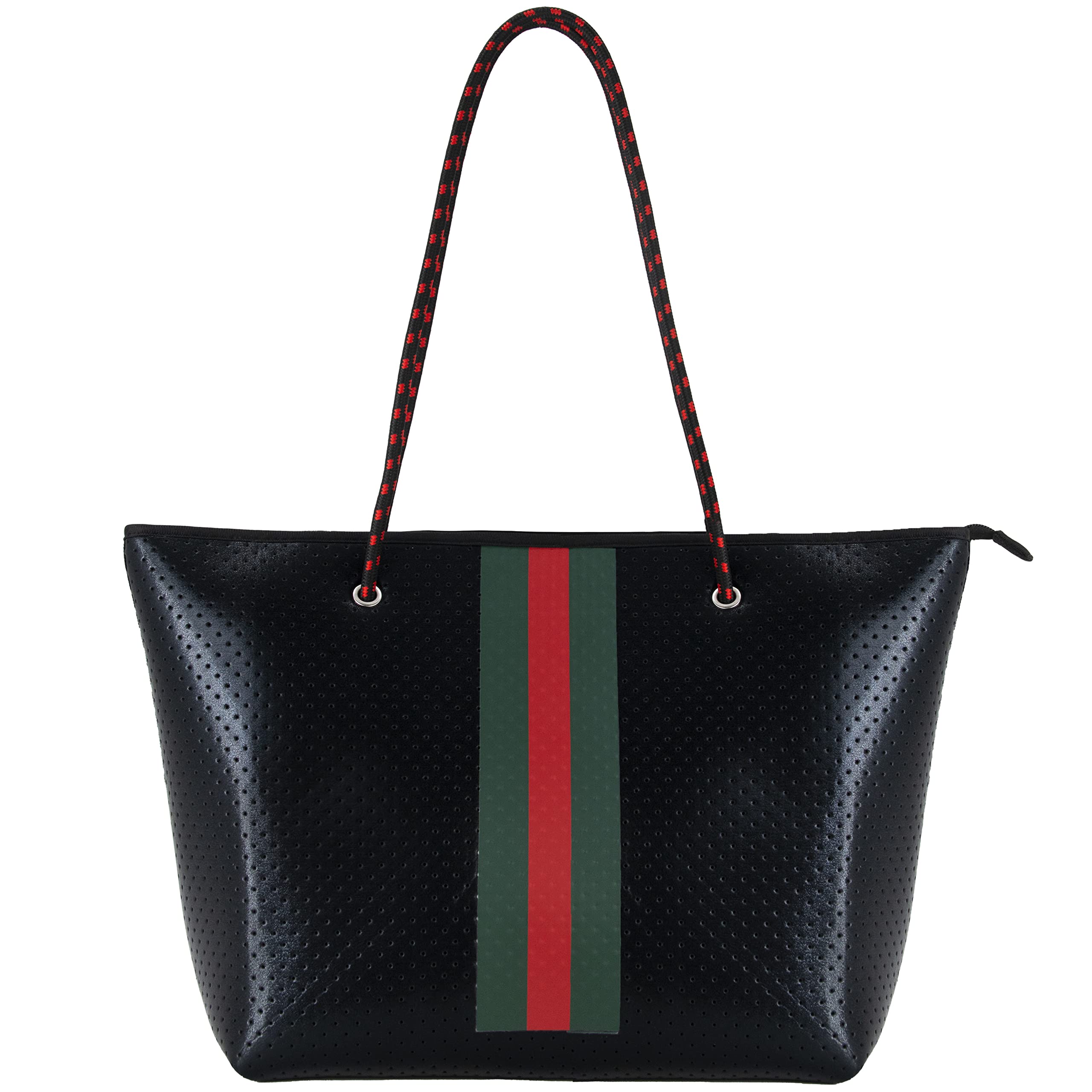 QOGiR Neoprene Multipurpose Beach Bag Tote with Inner Zipper Pocket