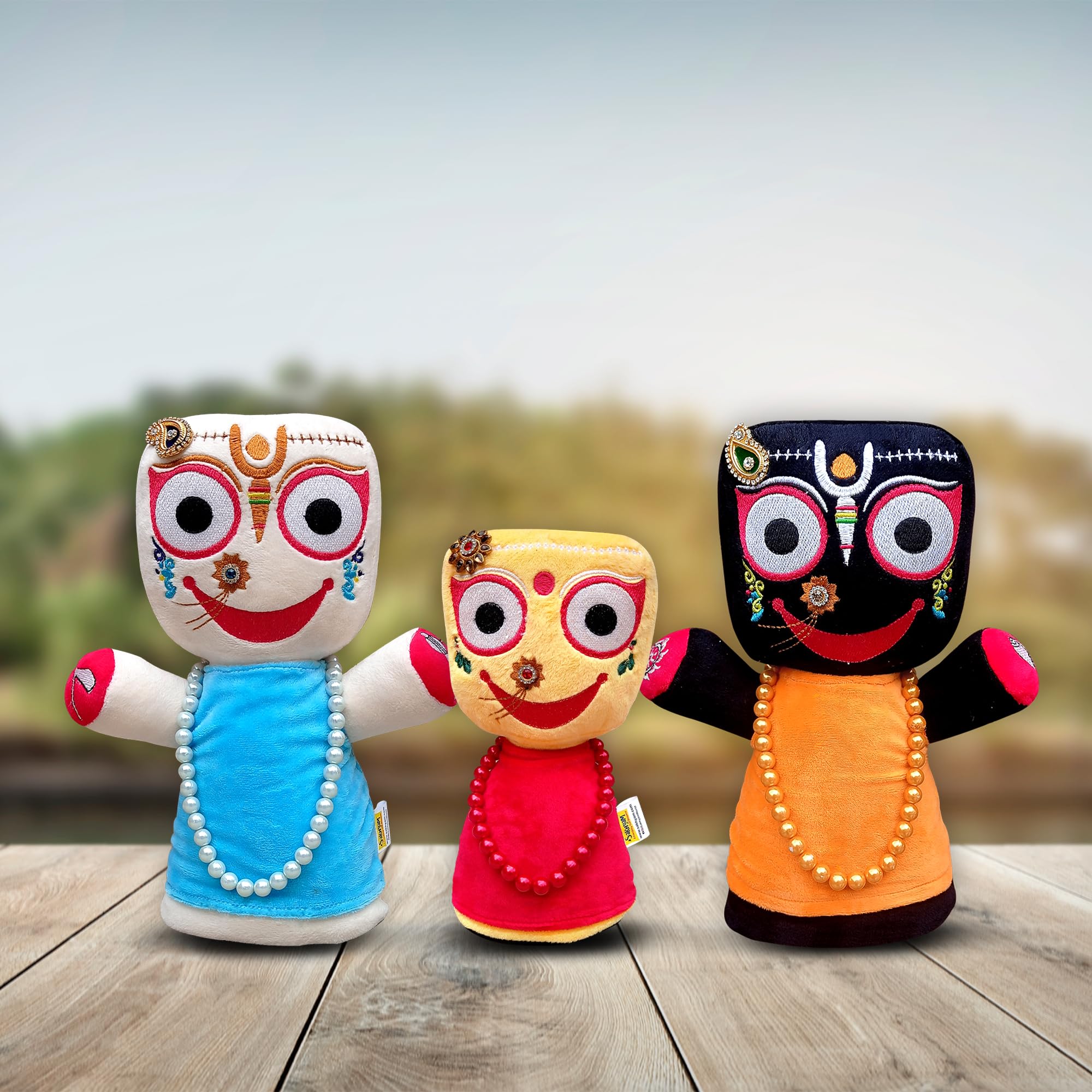 SaKHyaM Siblings of Puri Dham Soft Dolls (Jagannath Baladeva Subhadra) | Soft Plush Jagannath Toy | Best Gift for Infants, Kids, Pregnant Ladies (B0CD1LV6N5) Amazon Price History, Amazon Price Tracker