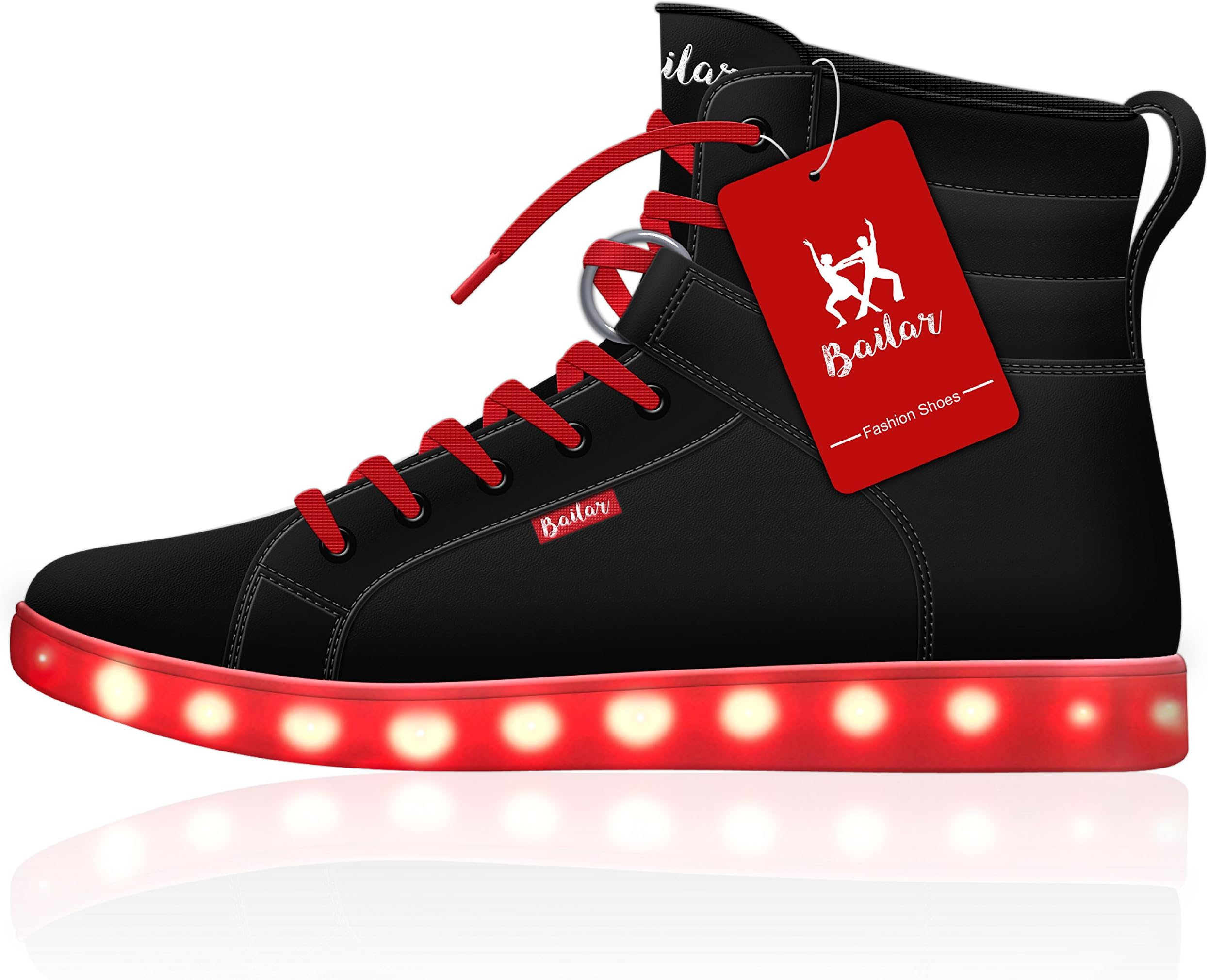 Led Shoes (7.5 B(M) US, Black)