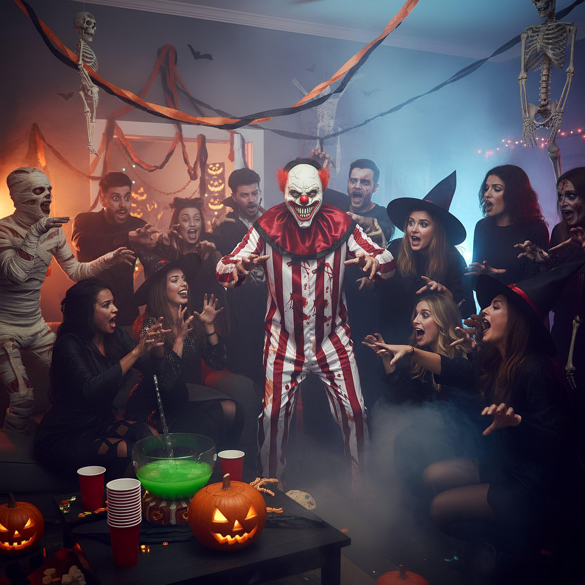 HENBRANDT Adult Horror Clown Costume - Image 3