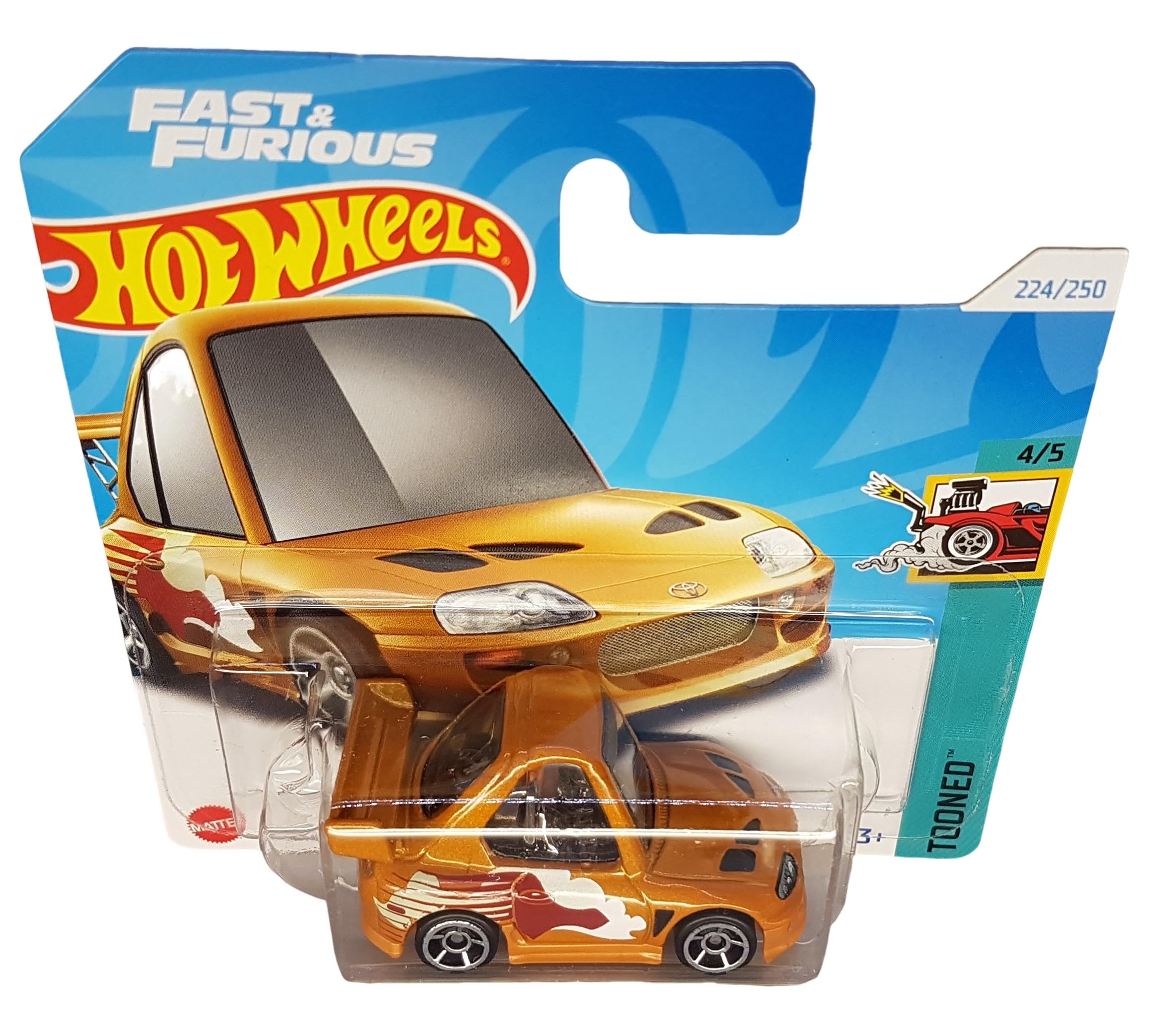 Hot Wheels 94 Toyota Supra - Tooned 4/5 - HTF27 - Short card
