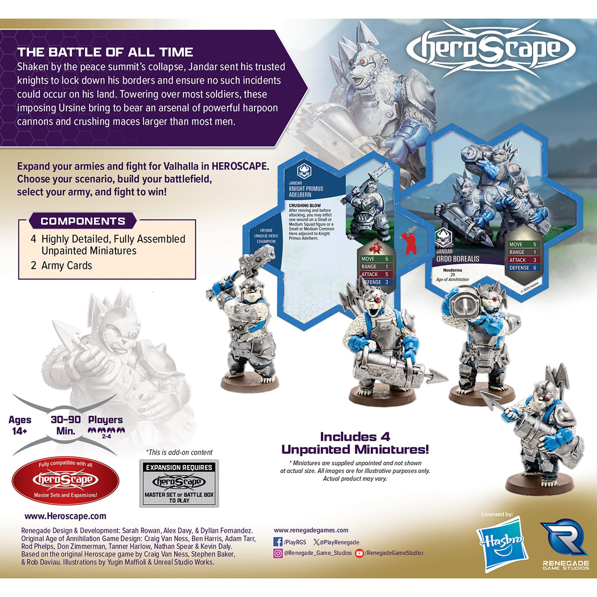 Renegade Game Studios Heroscape: Rising Tide - Knight Primus Adelbern & Ordo Borealis Army Expansion, 2-4 Players - Image 2