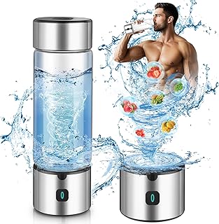 2025 New Hydrogen Water Bottle,Upgraded 16'OZ SPE/PEM 4.0 Tech, 3-Min 2500PPB+ Hydrogen Water Bottle Generator,Rechargeable Hydrogen Water Machine,Portable for Home,Office,Travel & Gifts