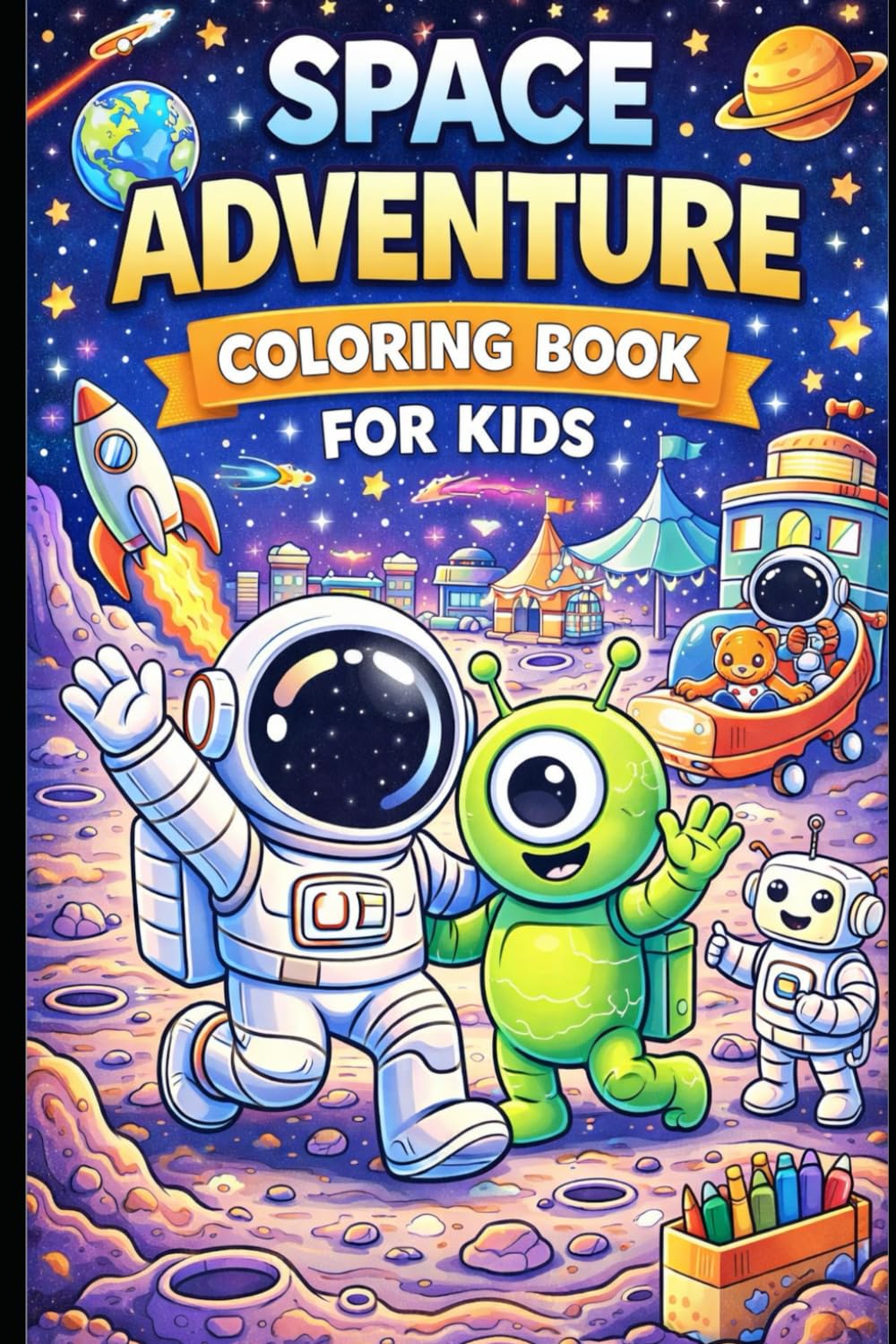 Space Adventure Colouring Book