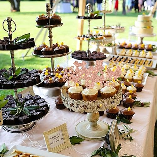 Miniatura 143 de 1 pieza de decoración de pastel Oh Baby Shower con purpurina para baby shower, bautismo, revelación de género de bebé, decoración de pastel