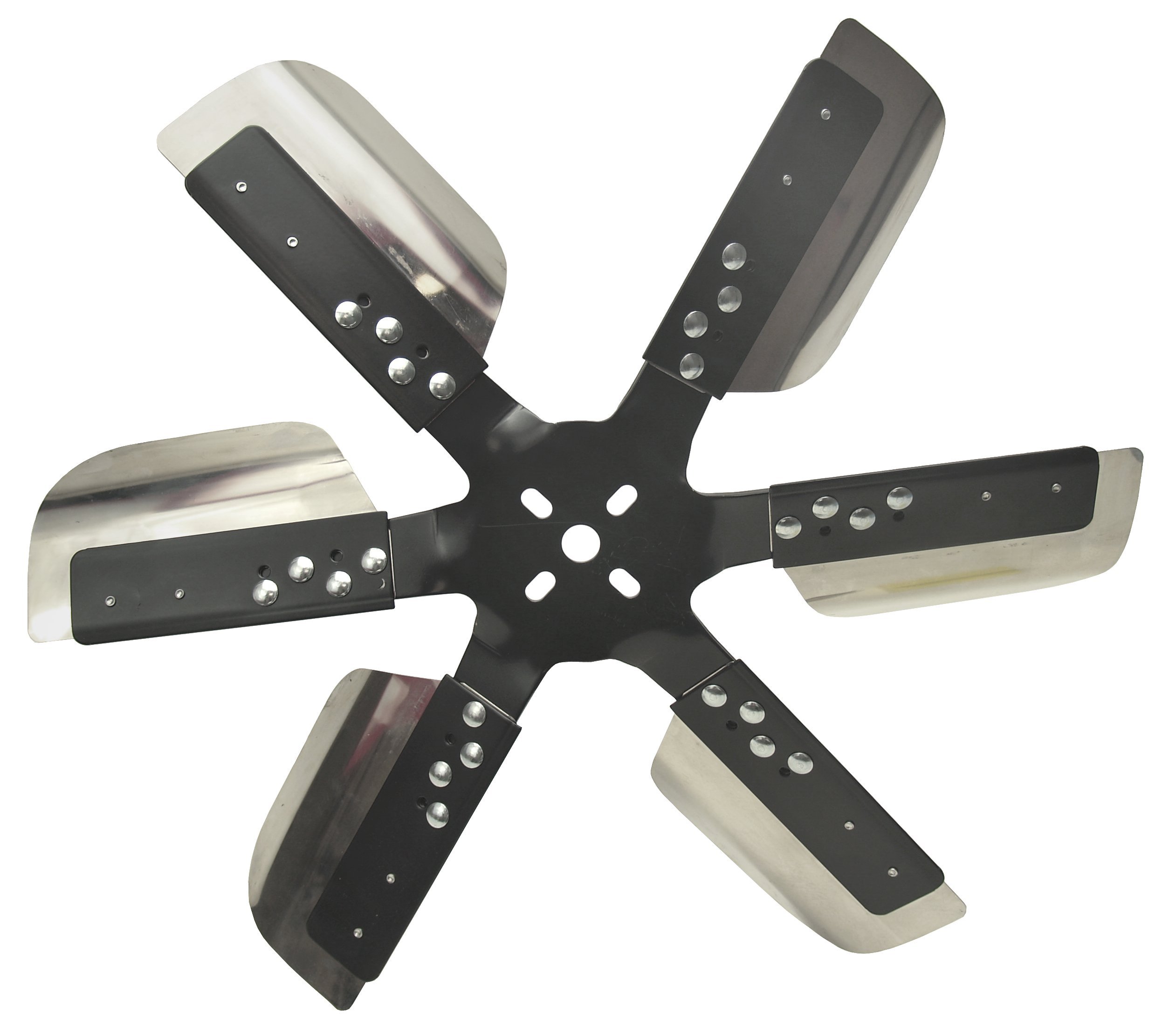 Photo 1 of Derale 17619 Heavy Duty Fan Blade Series 1000 19" Stainless Steel Flex Fan Reverse Rotation