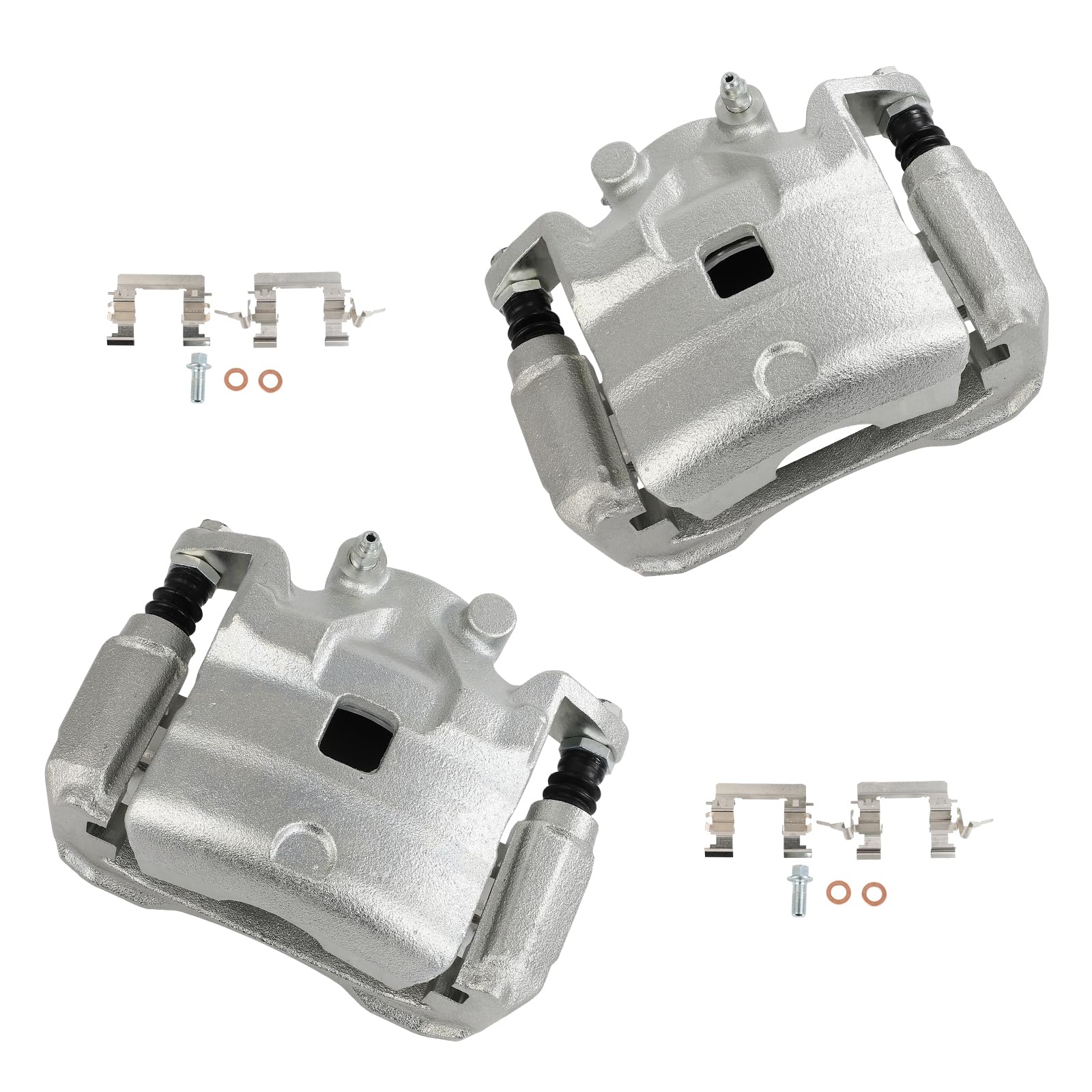 cciyu Front Left &amp; Right Brake Calipers With Bracket 19B6640 19B6641