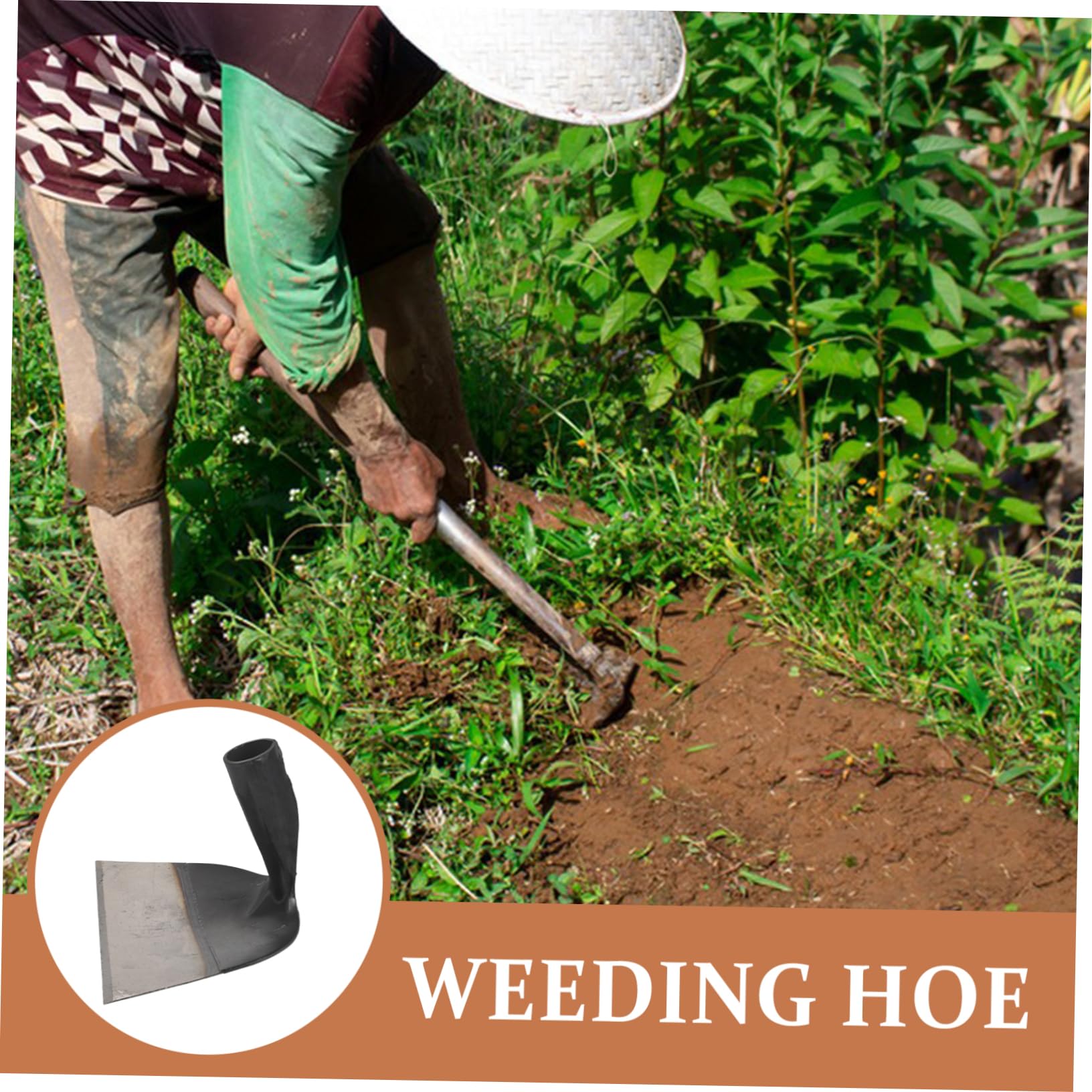 Cabeza de Azada de Jardín de Acero, Herramienta Multiusos | Suelo en Jardinería y Huertos, Resistente Deformación, Útil para Excavar y Desherbar