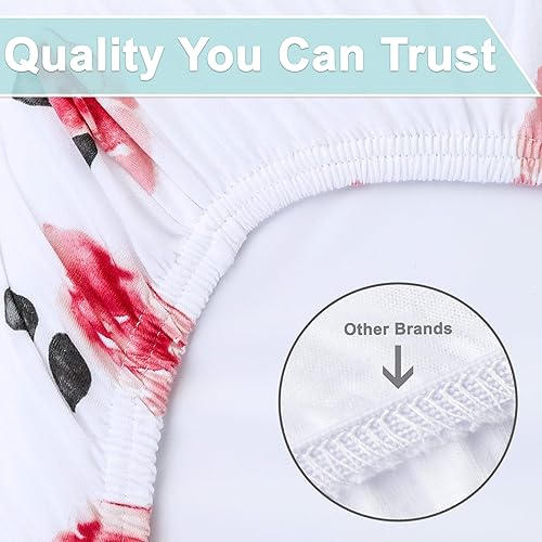 Miniatura 4 de Kids N Such - Sábanas bajeras para moisés de reloj de arena ovaladas y rectangulares pétalos paquete de 2