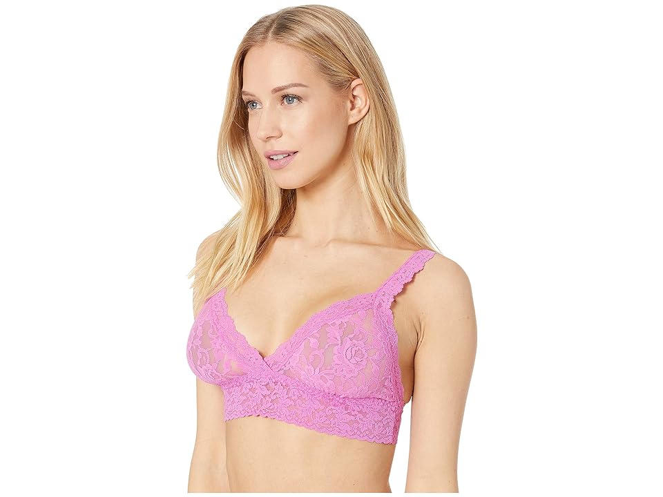 

Hanky Panky Signature Lace Crossover Bralette 113 (Raspberry Ice) Women's Bra, Pink