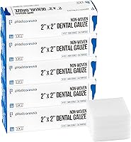 Vista 7 de 200 Almohadillas de gasa 2x2 - Esponjas de gasa no tejidas suaves de 4 capas - Gasa dental no estéril y toallitas estéticas - Gasas cuadradas
