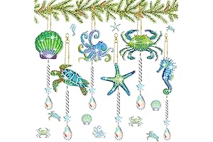 Tradder 6 Pcs Diamond Art Window Suncatchers for Adults