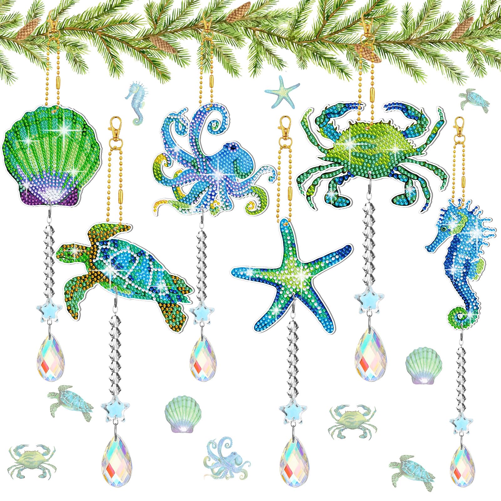 Amazon.co.jp: Tradder サマーダイヤモンドアートキット 大人用 海 海