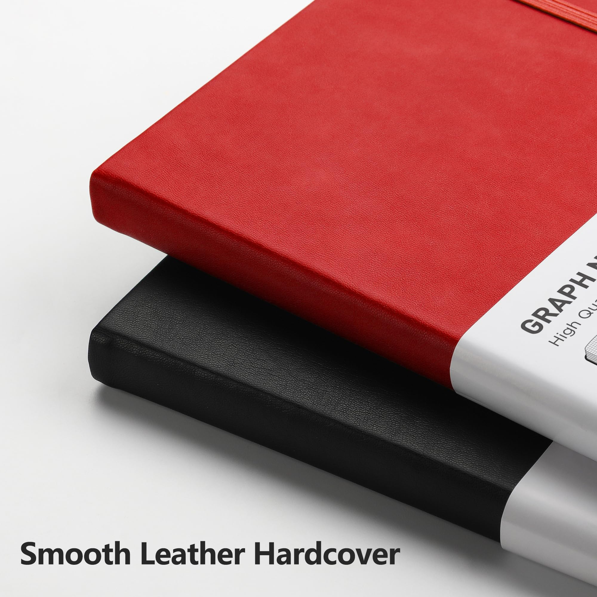 RETTACY Graph Grid Paper Notebook, 192 Pages per Pack, A5 (5.7'' x 8.3''), Black & Red, 5.7" × 8.3" - Image 4