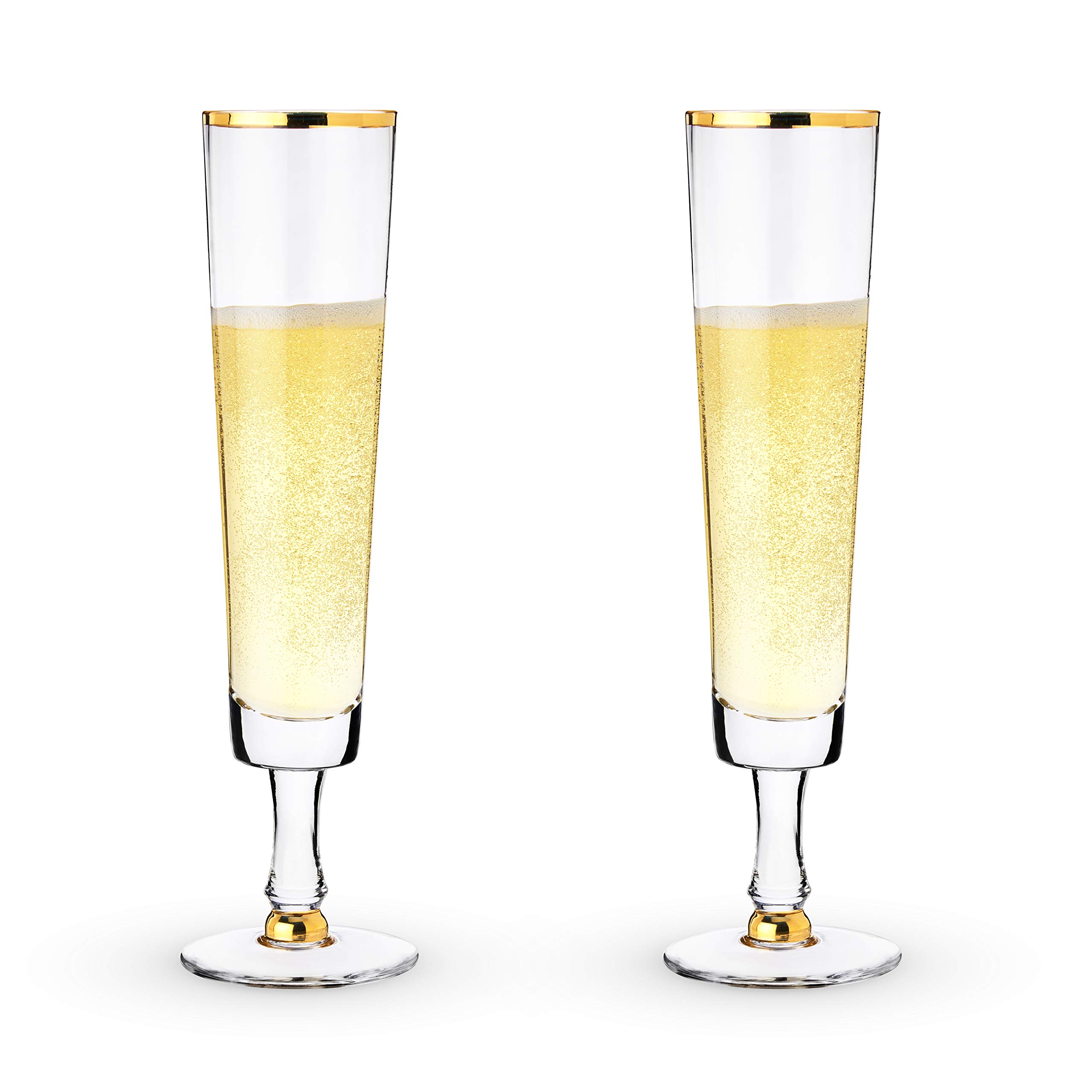 Twine Wedding Champagne Flute Set, Two, Clear