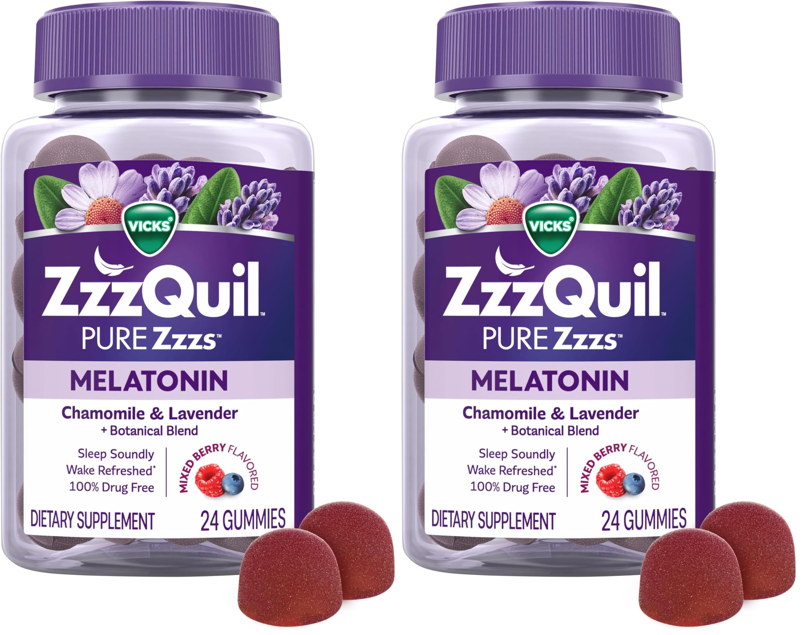 Amazon.com: ZzzQuil Pure Zzzs, Melatonin Sleep Aid Gummies with