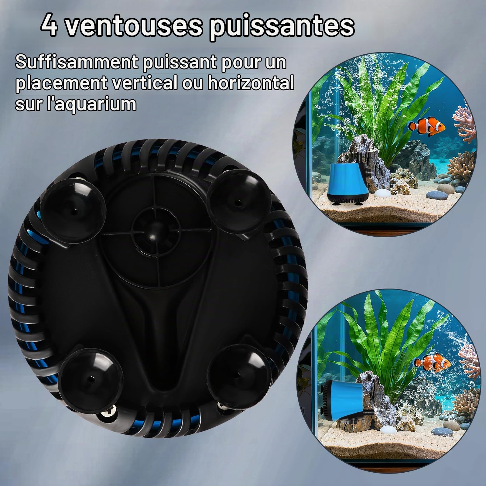 Pompe à Eau Submersible 25W 1500L/H Pompe d'aquarium, Pompe Submersible, Ultra Silencieuse Pompe de Fontaine, Pompes à Eau pour Aquarium, Bassin, Fontaine, Hydroponique