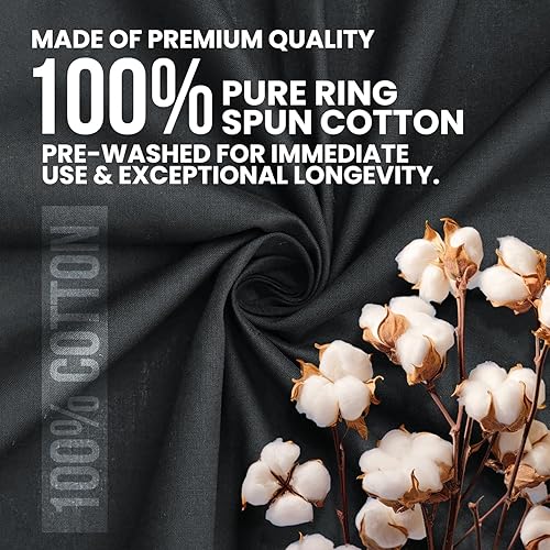 Miniatura 5 de Toallas de cocina blancas clásicas de algodón para secar pintura en aerosol, sublimación, bordado, costura de 18 x 28 pulgadas, sin arrugas,