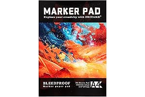 FEITAKE Marker Paper Pad Sketchbook Bleedproof for Alcohol Markers