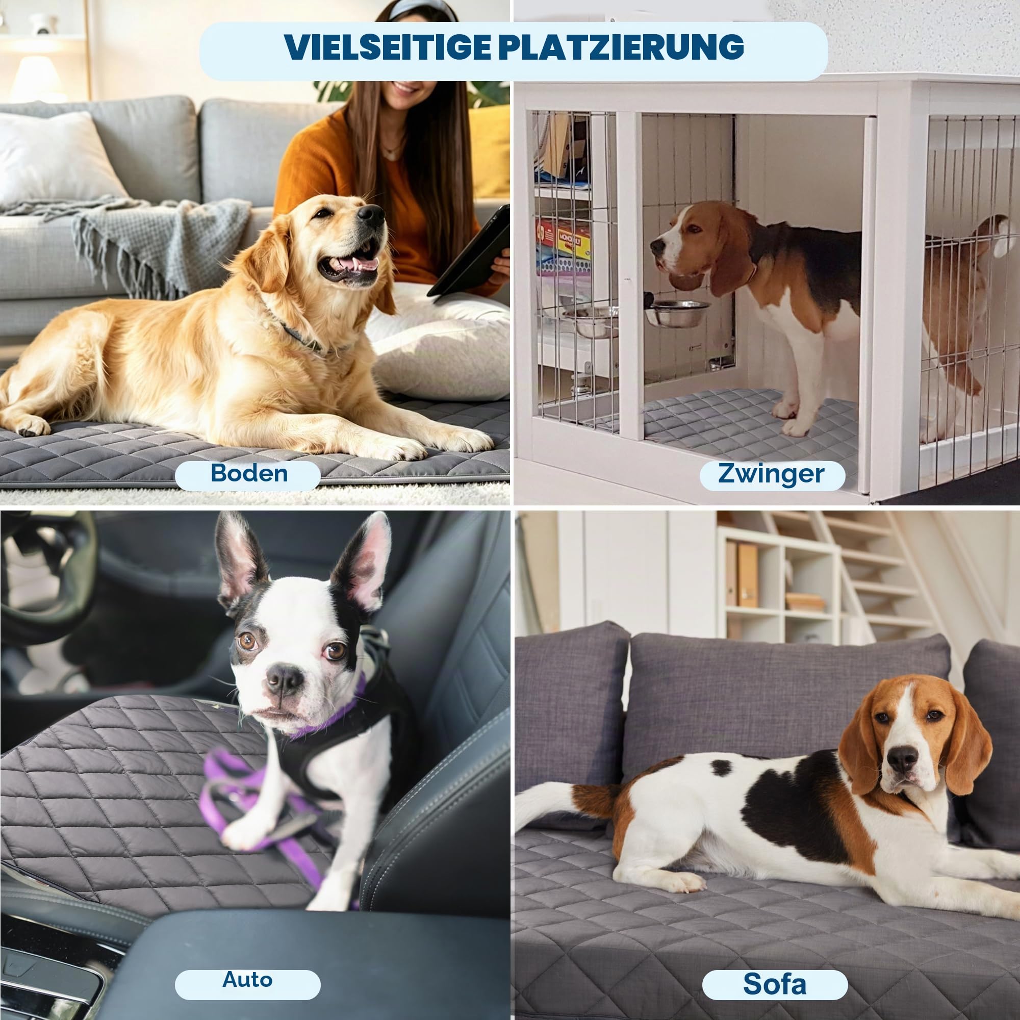 Paw Legend Hunde-Kühlmatte für extra große Hunde, 139,7 x 203,2 cm, Haustier-Kühlkissen für Hunde und Katzen, Eisseidenstoff, waschbar, atmungsaktiv, für Kiste, Sofa, Boden, drinnen und draußen