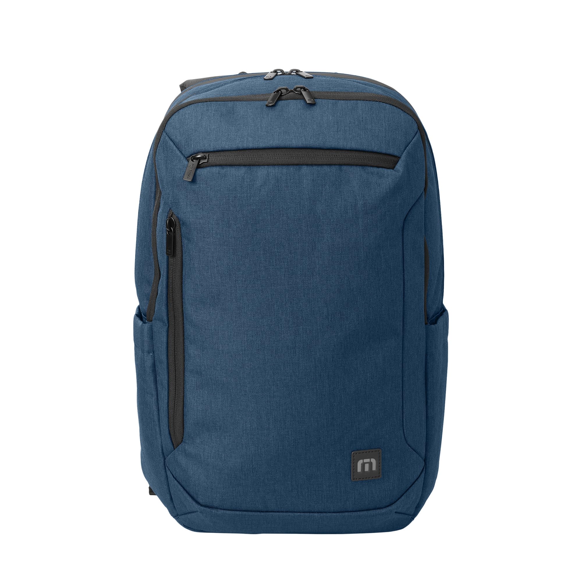 TravisMathew Duration Backpack with Laptop Sleeve, Water-Resistant Bag for Work, Travel & Hiking, Navy Heather