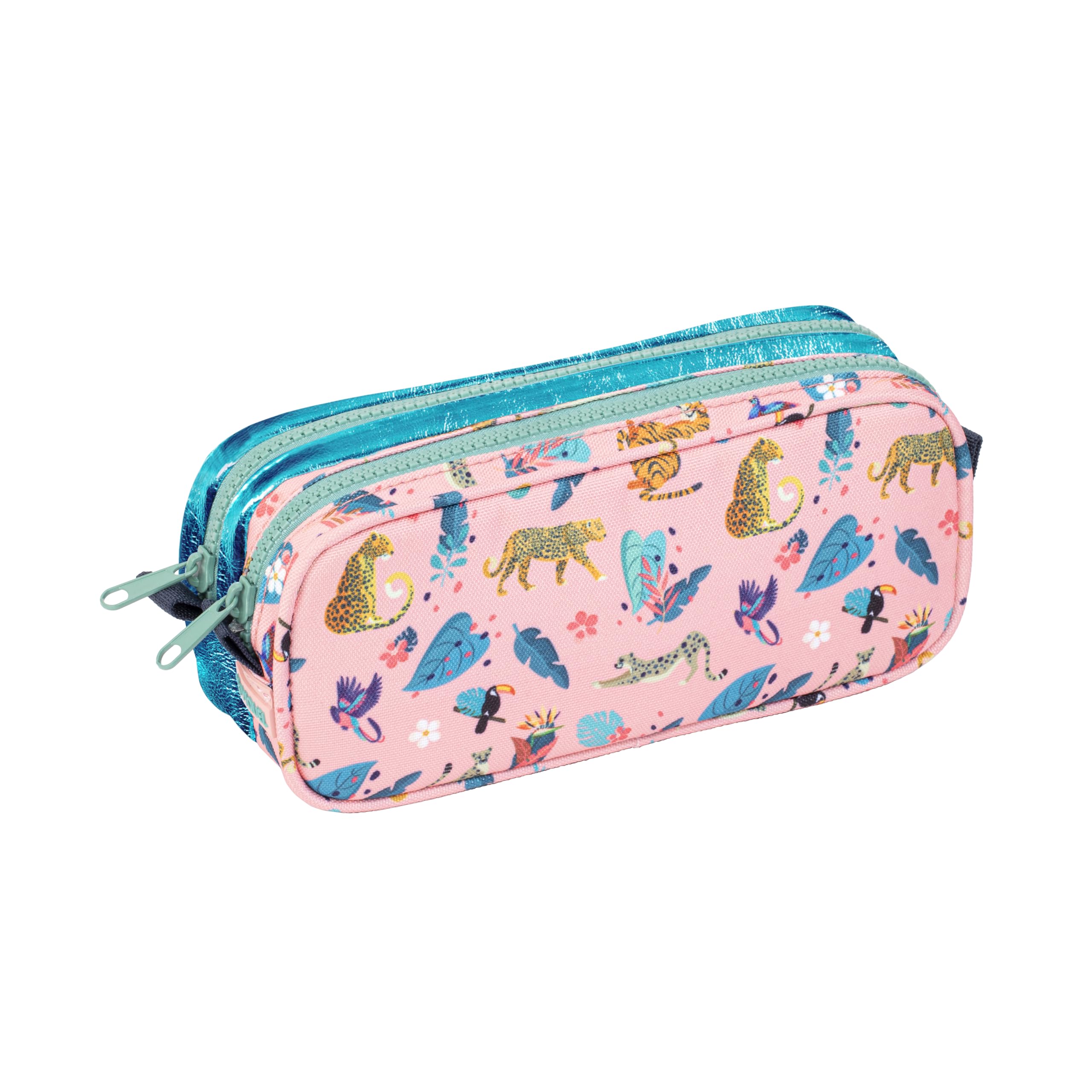 Viquel - Astuccio a 2 scomparti Teknik Pastel- Astuccio