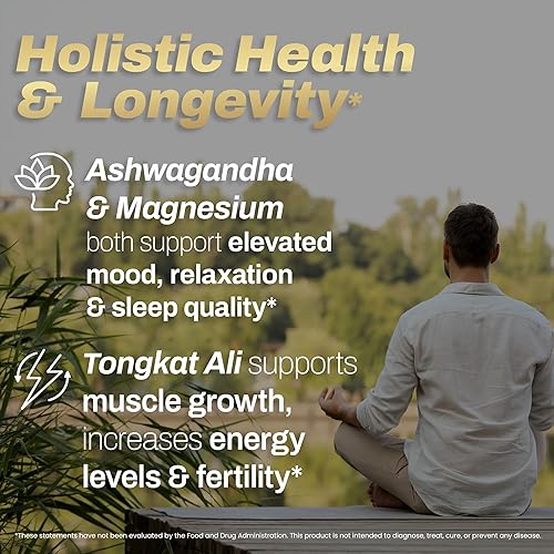 Miniatura 6 de Complejo Shilajit - 10,000 mg con musgo marino irlandés + Ashwagandha y más  Estado de ánimo, energía, apoyo inmunológico y cardíaco  90 cápsulas