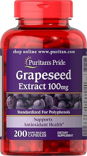 Puritans Pride Extracto de semilla de uva 100 Mg 200 unidades
