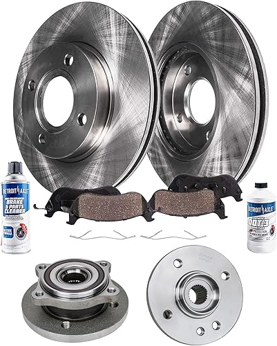 Miniatura 191 de Detroit Axle - Kit de cubos de rodamiento de rueda delantera de 6 piezas para Dodge Dart 2013-2016, Chrysler 200 2015-2017, 2 cojinetes de rueda