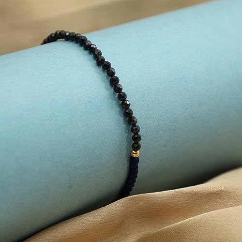 Miniatura 7 de Gempires Blue Sapphire Beaded Bracelets September Birthstone Gemstone Jewelry Lightweight Braided Bracelets For Women