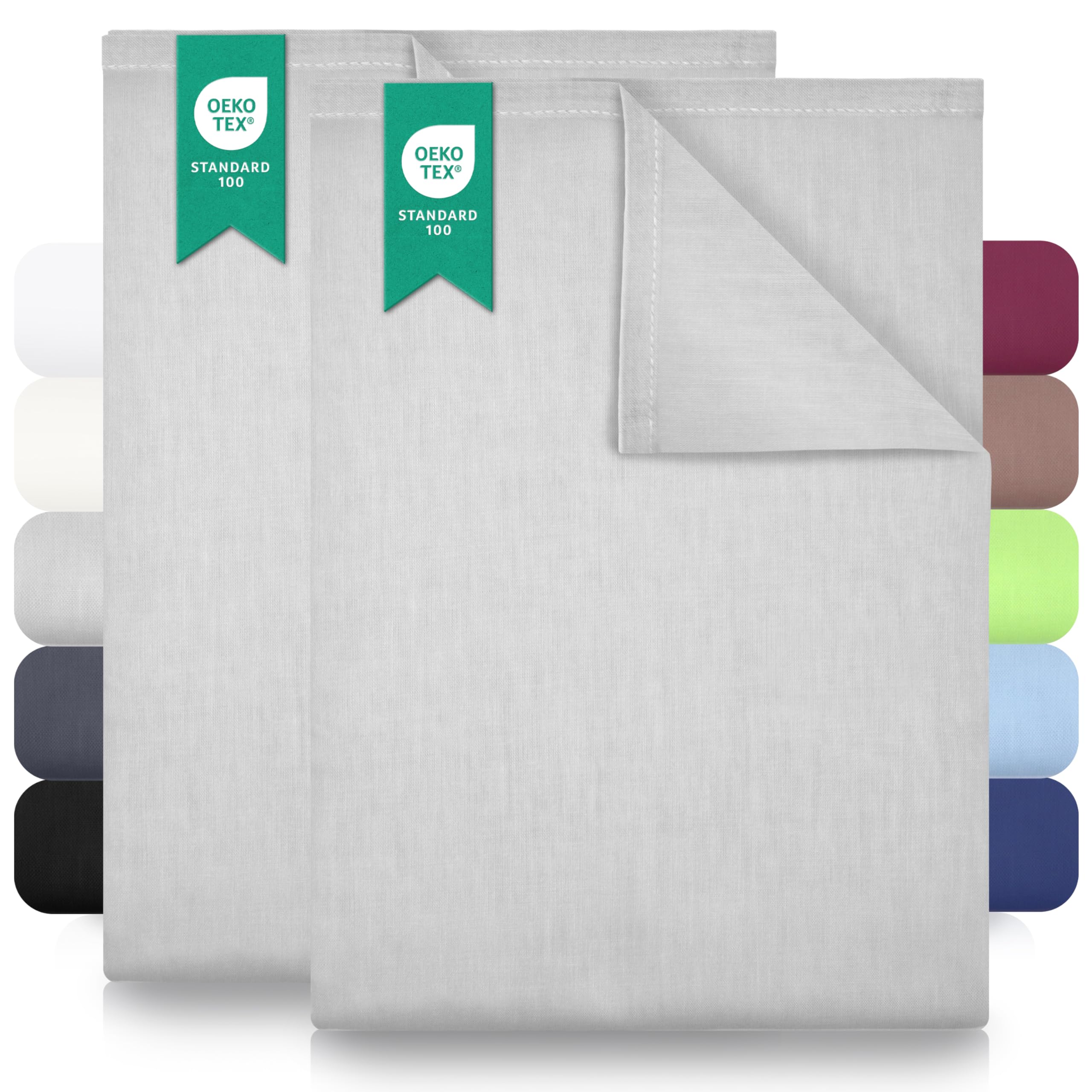 GREEN MARK Textilien Klassische Bettlaken | Betttuch | Laken | Leintuch | Haustuch 100% Baumwolle ohne Gummizug vielen Größen und Farben
