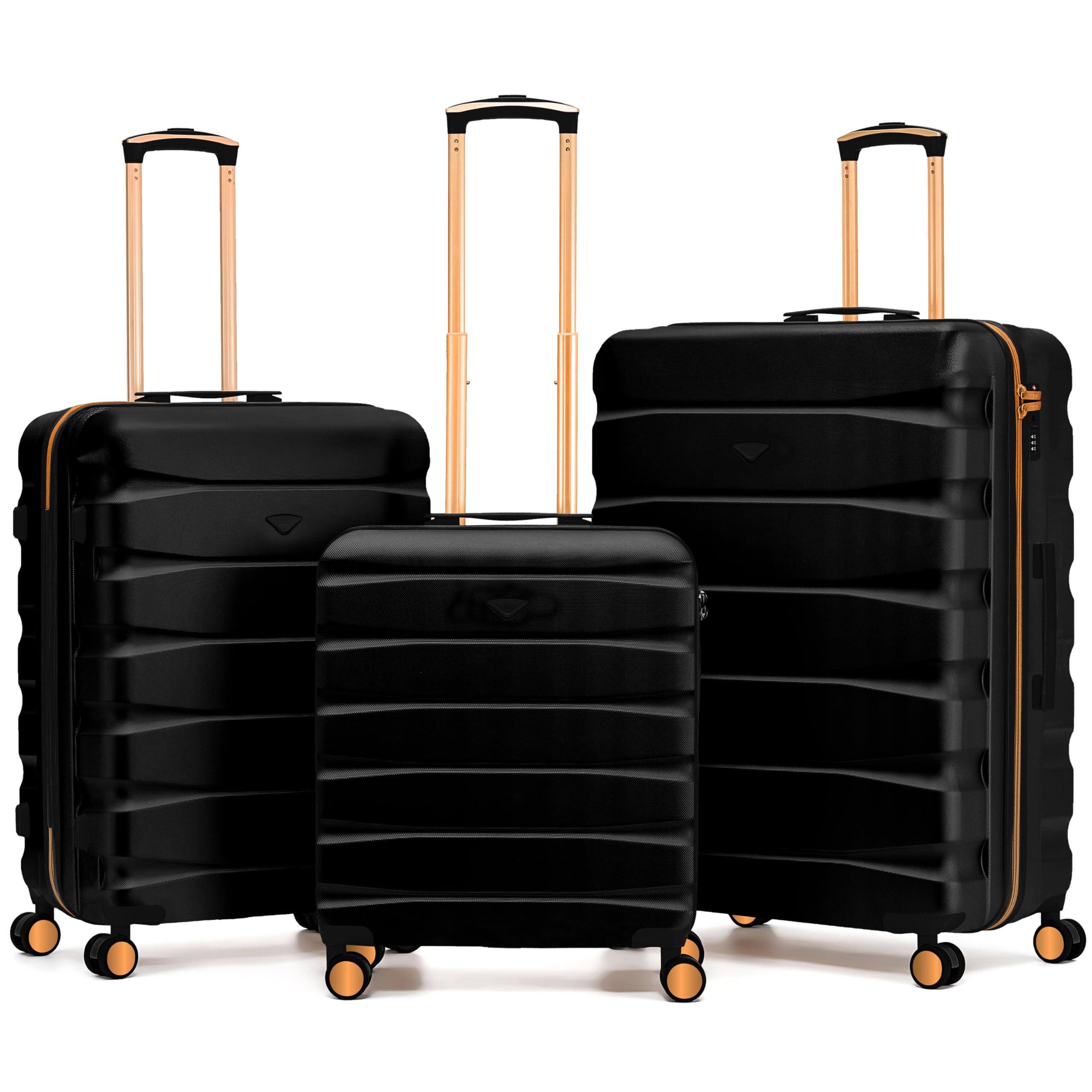 Flight Knight Underseat Cabin Suitcase 45x36x20cm | Free Hand Luggage for EasyJet & Wizz Air | Lightweight ABS Hard Shell with 8 Silent-Glide Spinner Wheels | Max Space Travel Bag — view 132
