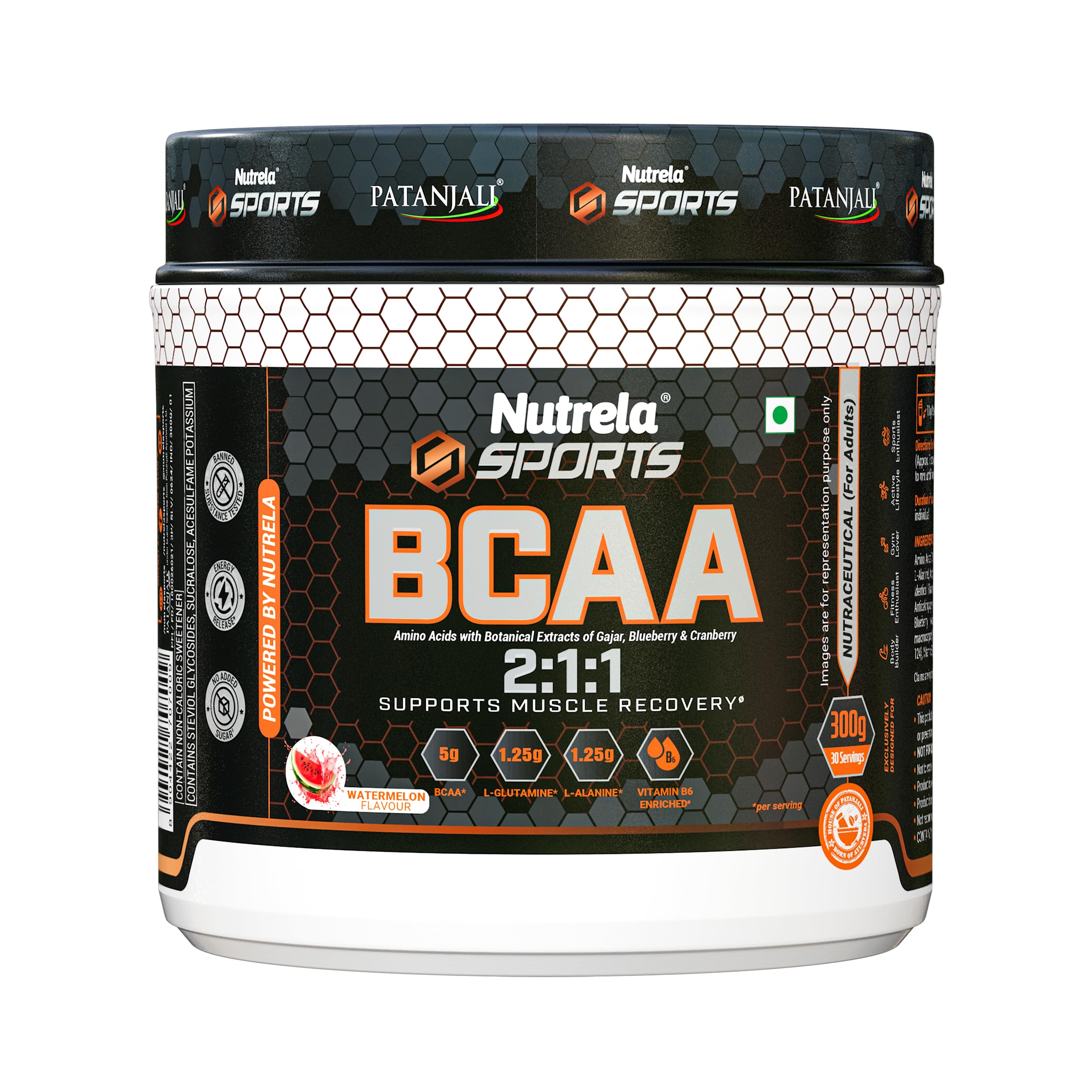 Nutrela Sports BCAA 300g (Watermelon Flavor)-image-8