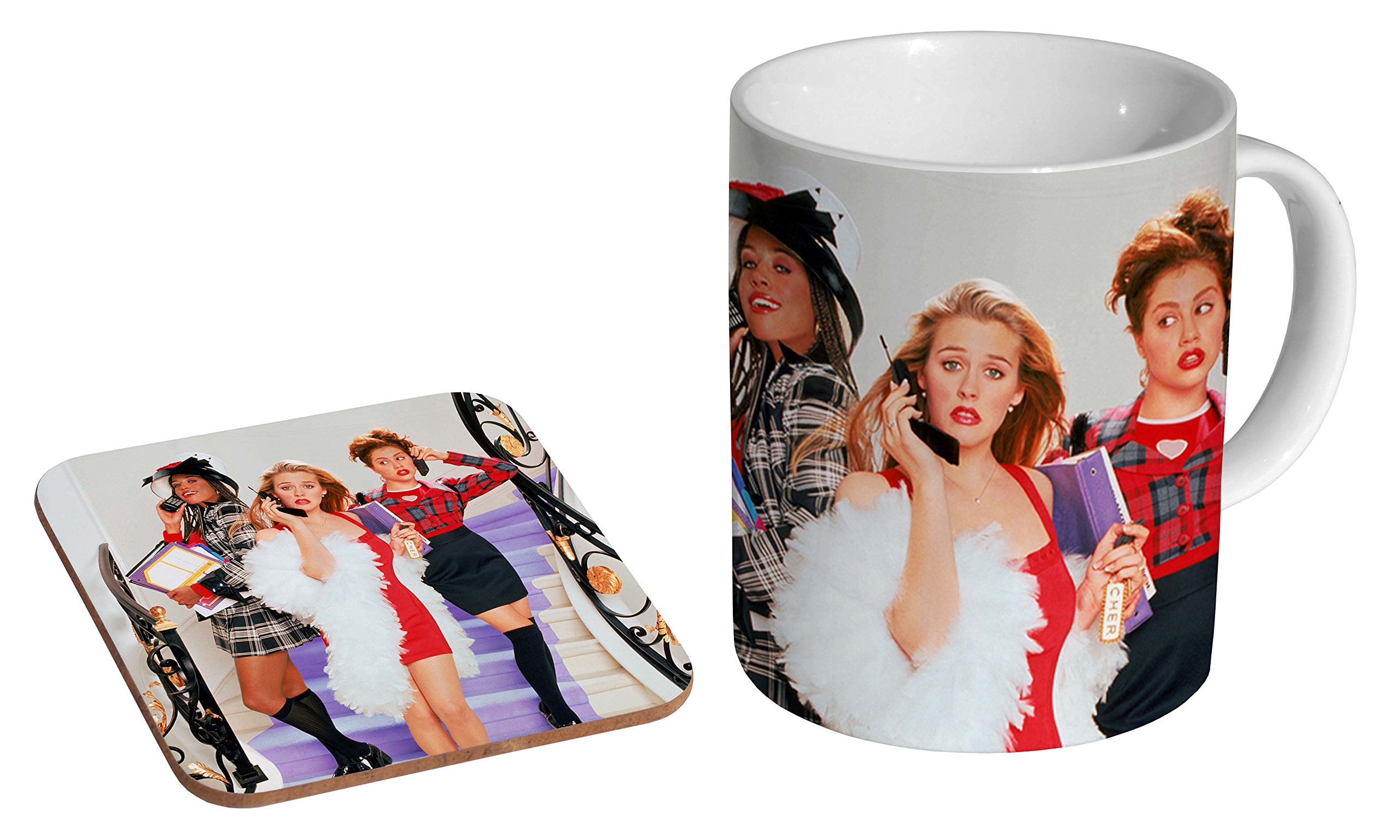 Mugmart White Clueless Ceramic Coffee Mug + Coaster Gift Set …