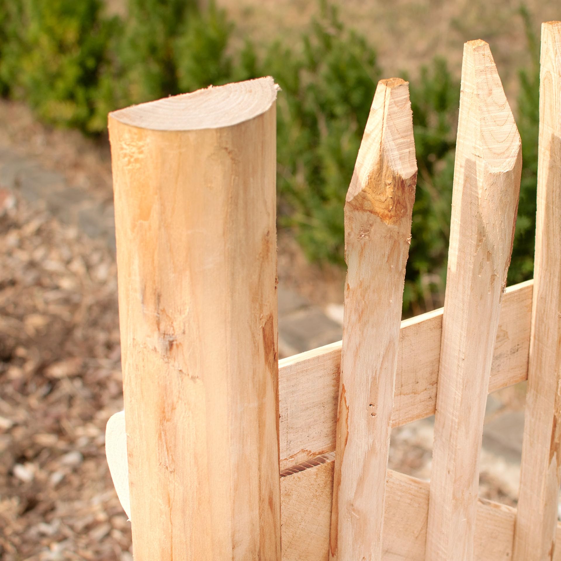 Classic Staketenzaun-Tor aus Edelkastanie (Breite 75 cm x Höhe 100 cm)