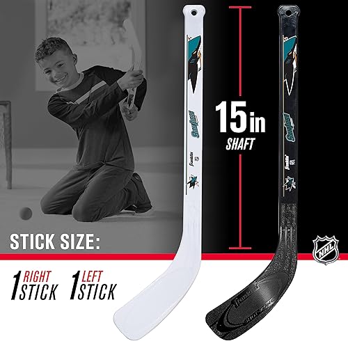 Vista 50 de Franklin Sports, Equipo NHL, Juego de 2 palos para hockey