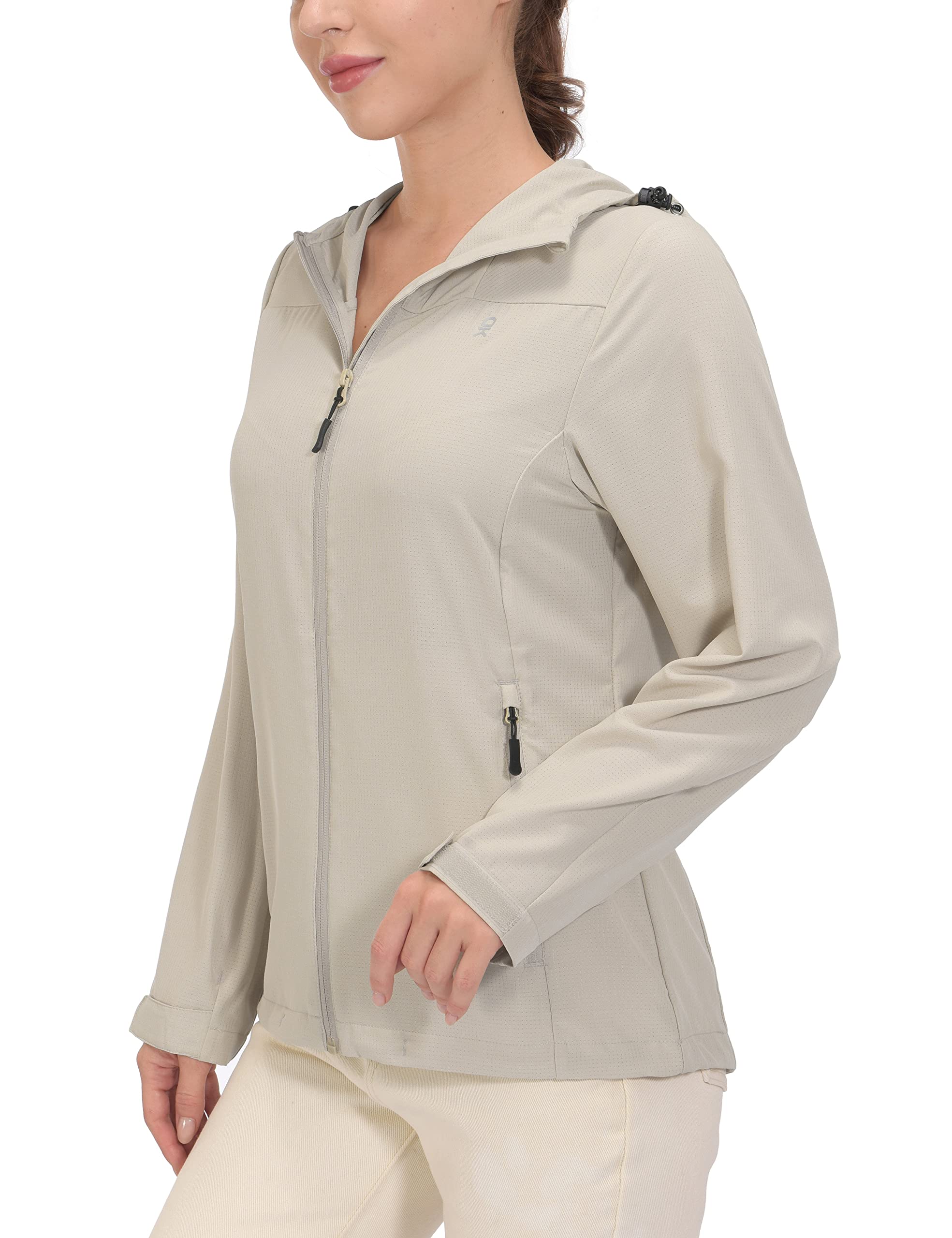 Little Donkey Andy Women's Sun Protection Hoodie Jackets Long Sleeve UPF50+ Shirts Hiking Travel Camp Air Holes Full Zip