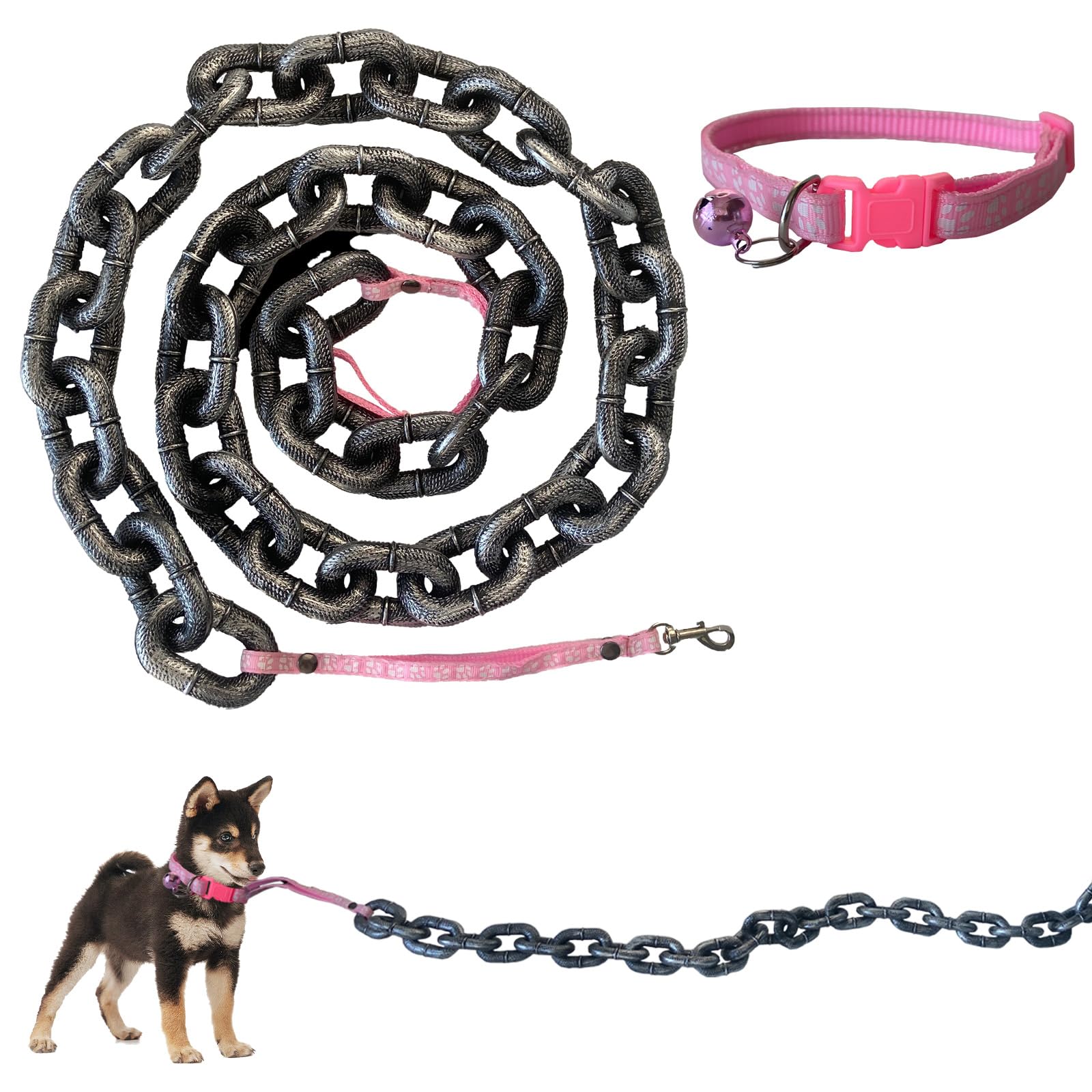Amazon.com : 6 Ft Funny Dog Leash - Giant Plastic Chain Leash with