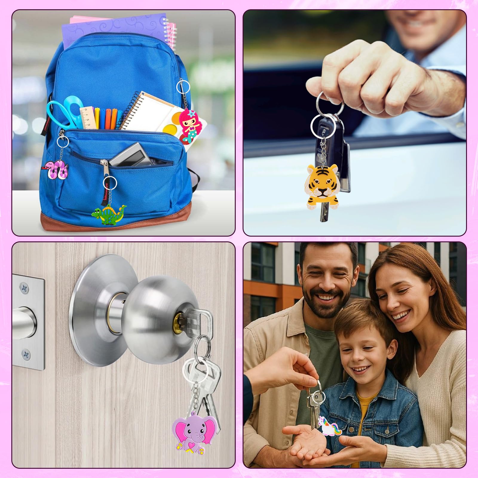Doe het zelf pakket kinderen sleutelhanger bloemen maken