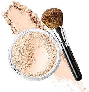 Base con cepillo facial impecable, maquillaje...