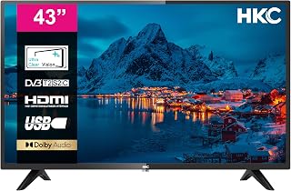 HKC 43F3 LED-Fernseher 43 Zoll (109 cm) Triple Tuner (DVB-C/T / T2 / S / S2), CI+, HDMI, USB