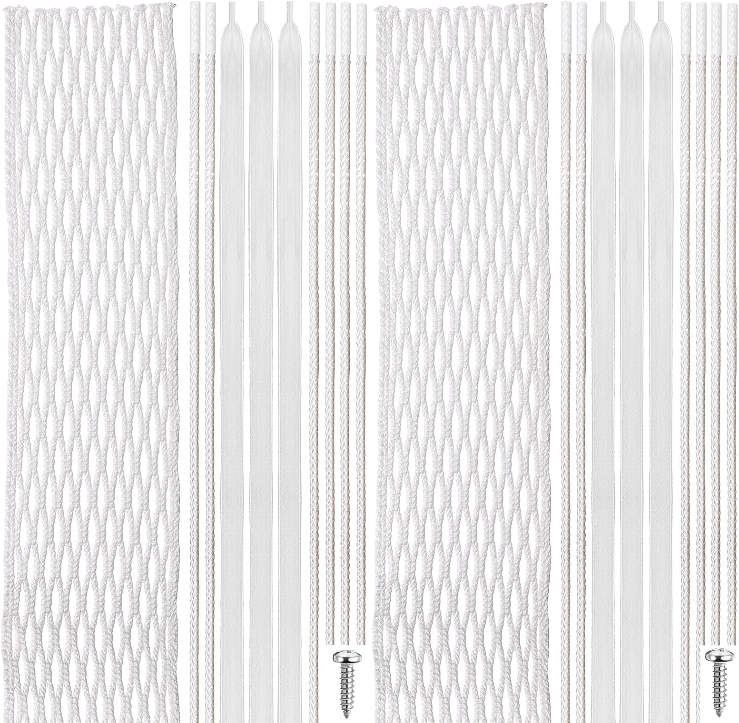 Gemscream 2 Sets Polyester Lacrosse Mesh and Stringing Kit