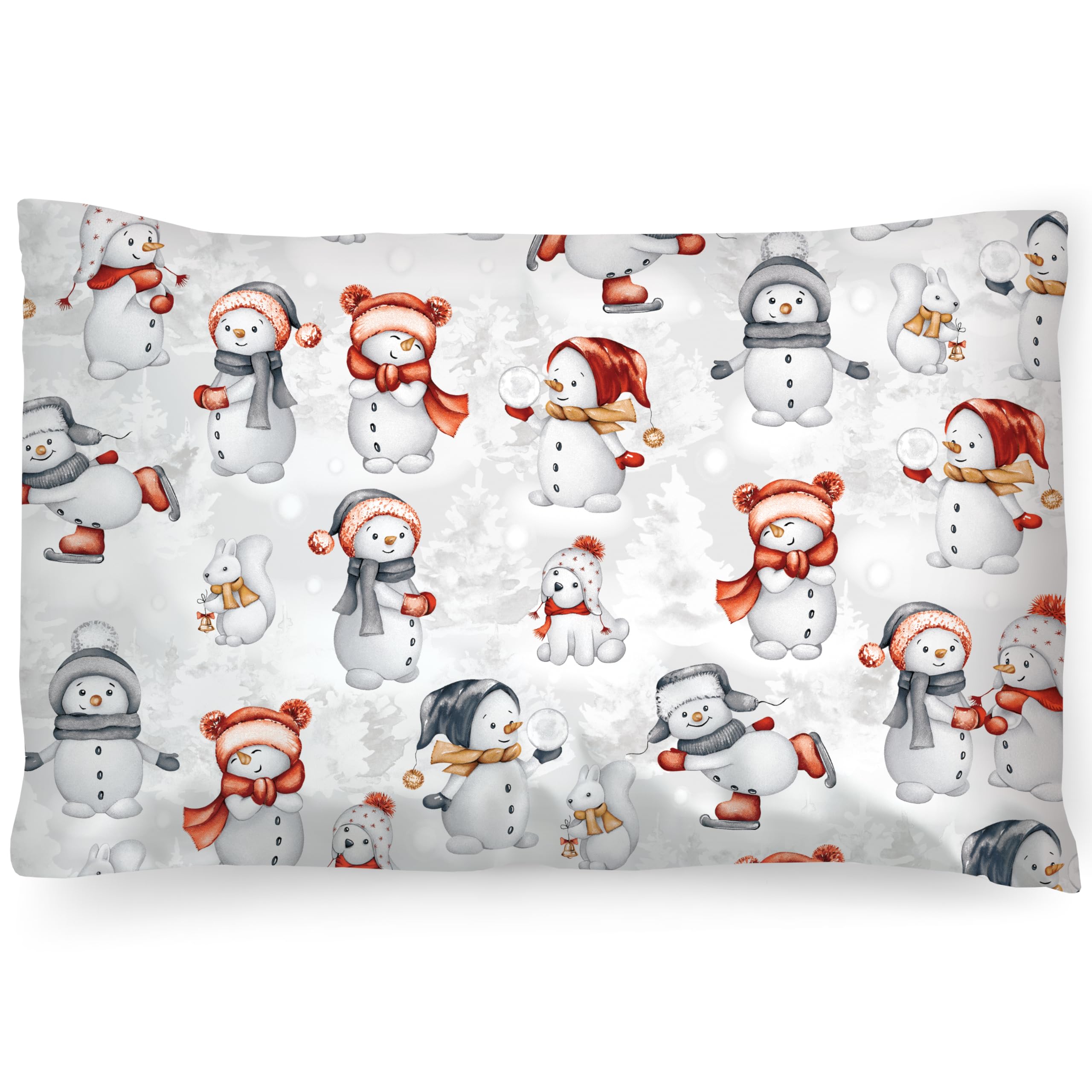 PinkZebra poszewka na poduszkę świąteczna 35x40 cm 100% bawełna Öko-Tex Standard 100 zamek błyskawiczny