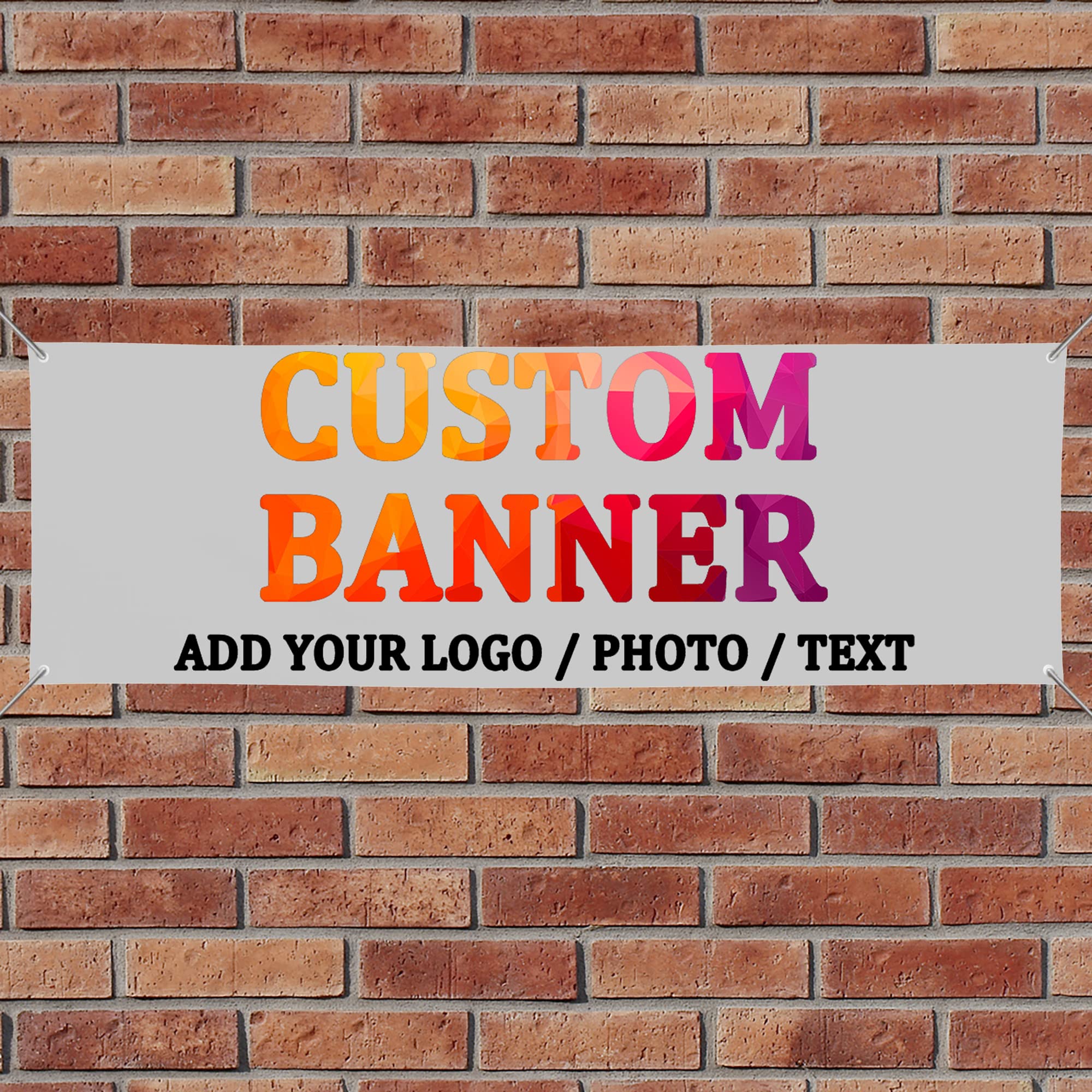 KHYOPQJ Custom Banners and Signs for Business,Banners and Signs customize for Outdoor,customized Personalized Banner Photo Text for Birthday Party