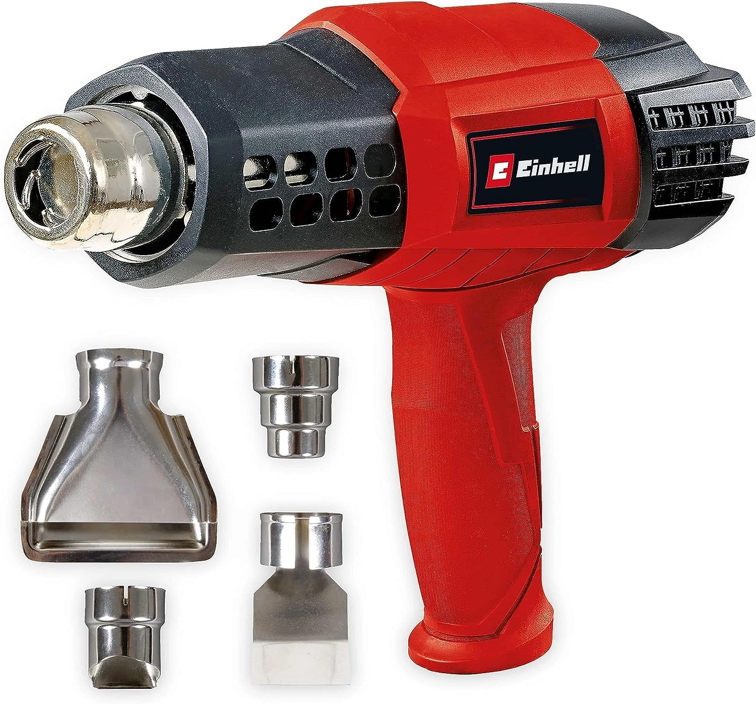 Einhell Pistola térmica TE-HA 2000 E (2.000 W, 9 ajustes de Temperatura 50-550°, Interruptor de Volumen de Aire, Ajuste en frío, Incl. amplios Accesorios de Boquilla y maletín)