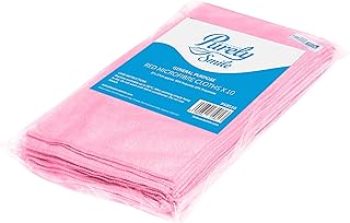 Blake & White Purely Smile - Paños de microfibra (10 unidades, 36 x 36 cm), color rojo