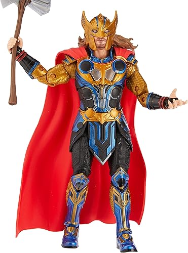 Miniatura 4 de Marvel Legends Series Thor: Love and Thunder Thor Figura de acción de 6 pulgadas, juguete coleccionable, 3 accesorios