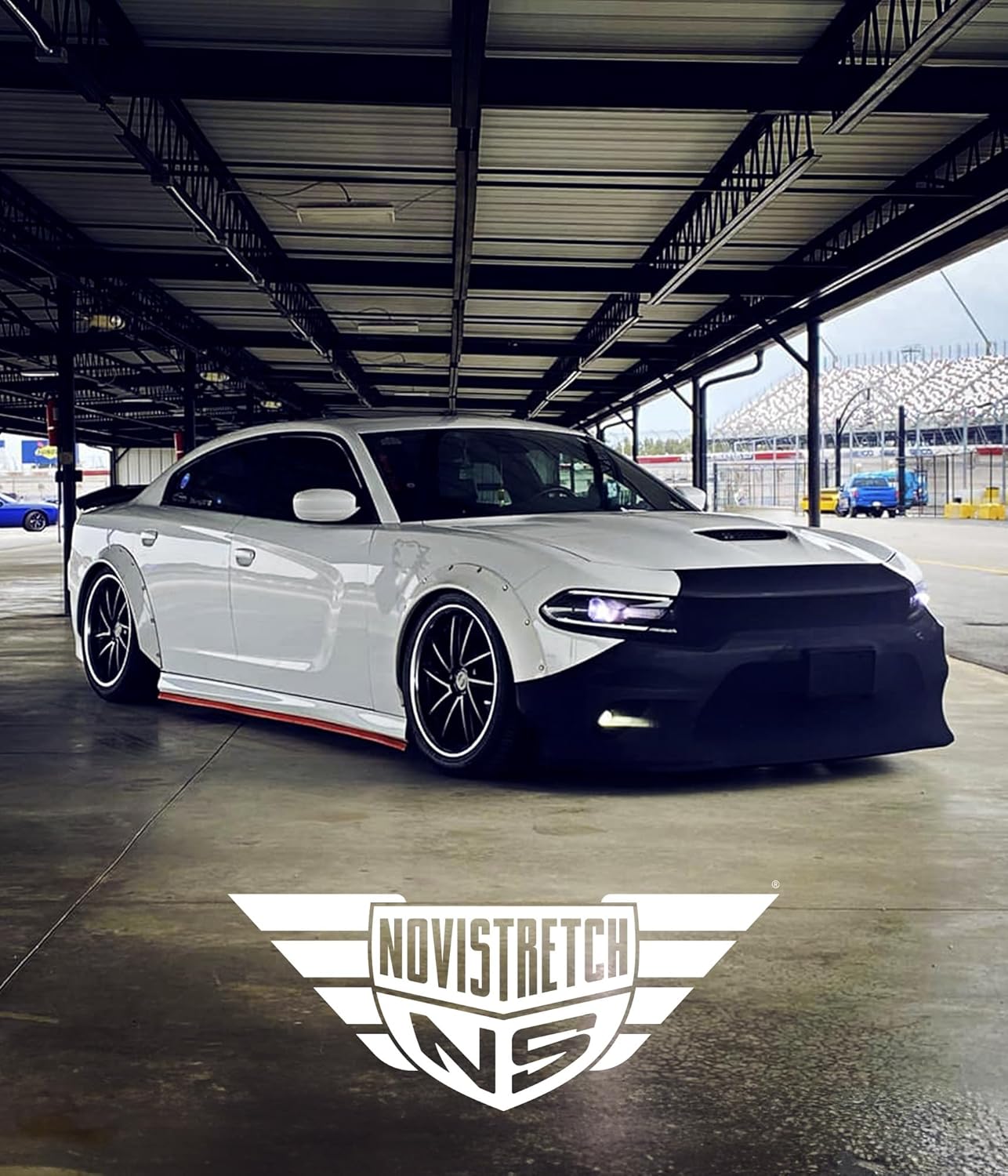 Charger NoviStretch Front Bra High Tech Stretch Mask Fits: All 2006 and Later Chargers Black