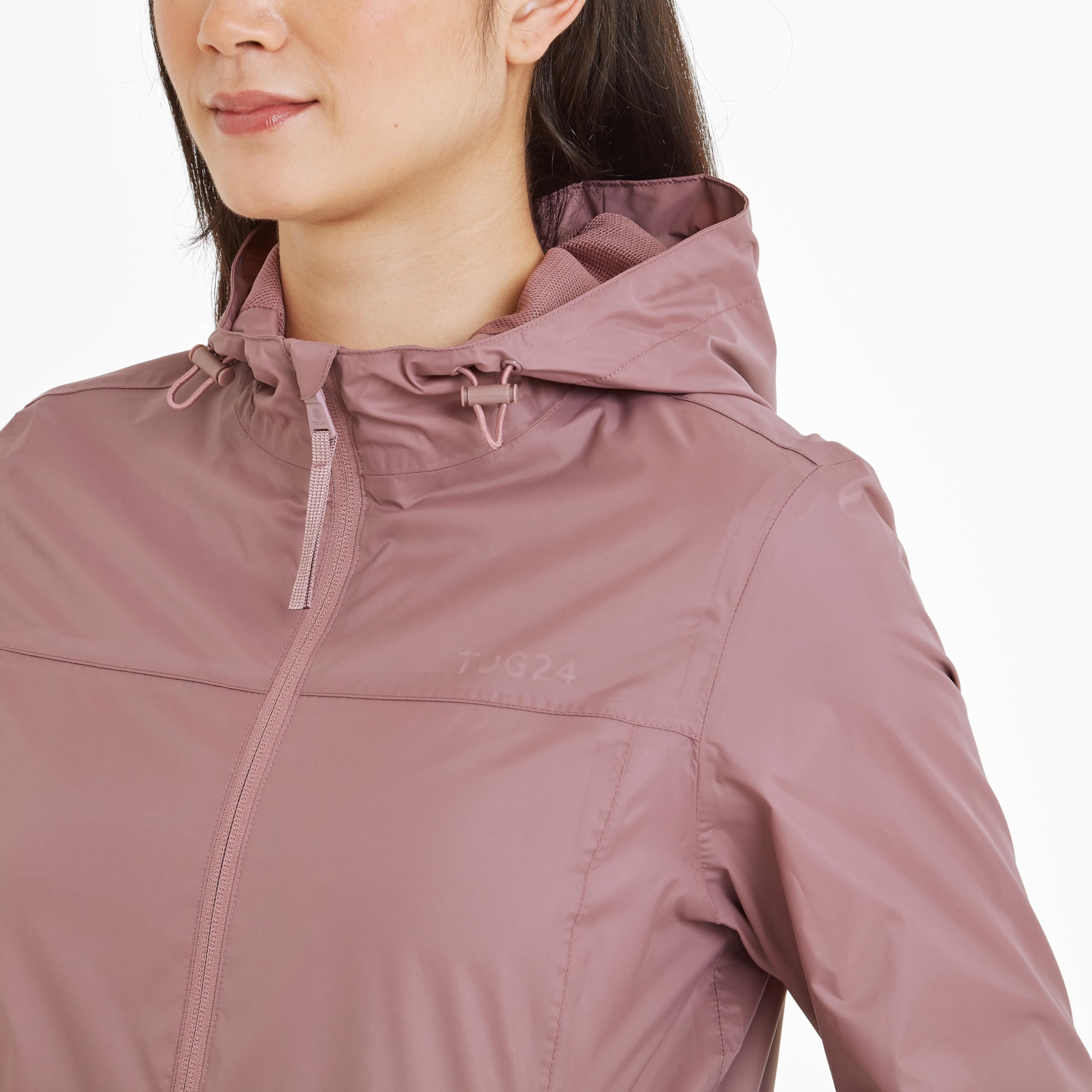 TOG24 Craven Damen Regenjacke Leicht Wasserdichte Outdoorjacke Atmungsaktive Windbreaker Faltbar Übergangsjacke Fahrradjacke mit Kapuze für Frauen