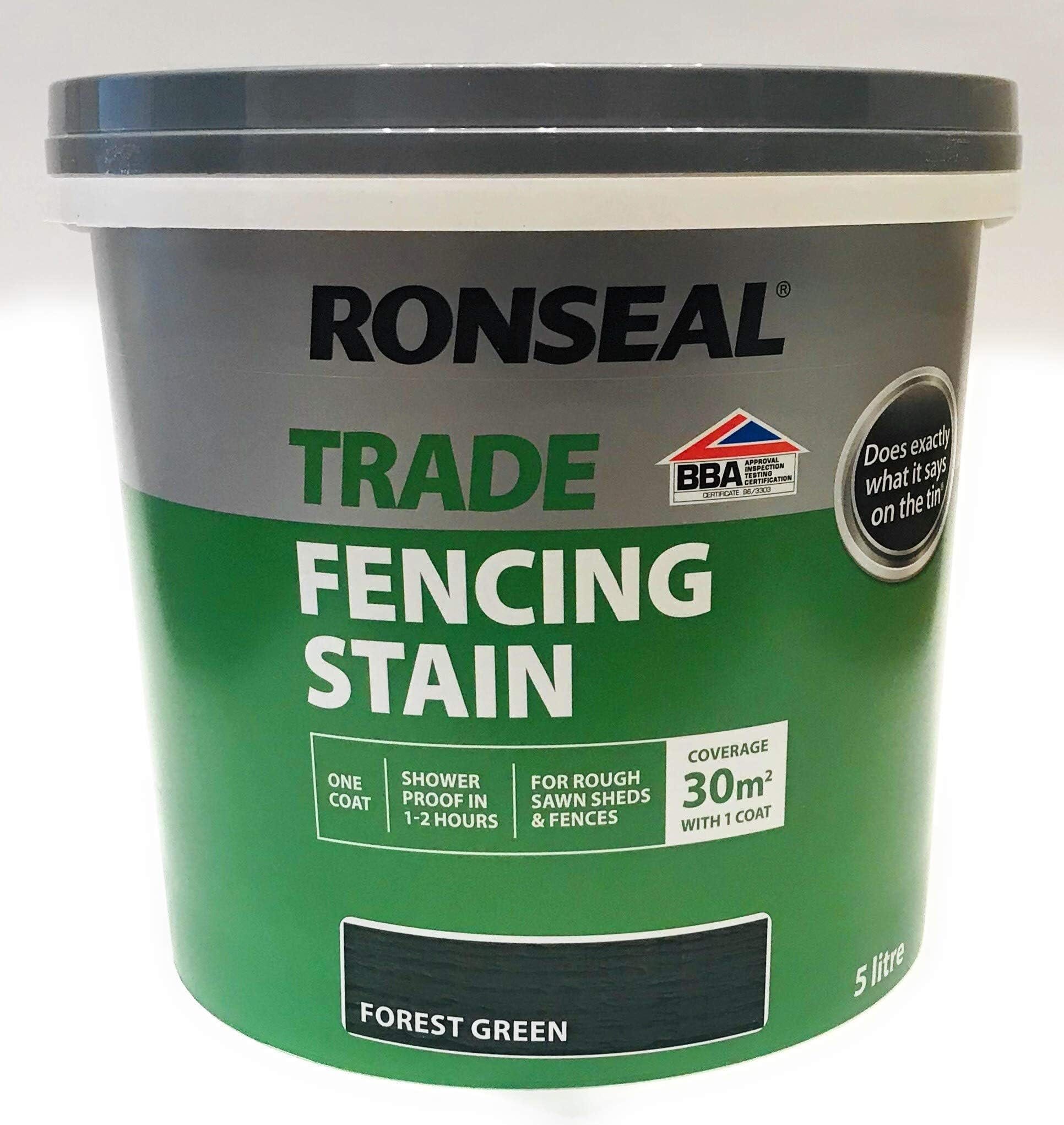 Ronseal RSLFLPPFG5L 5 Litre Fence Life Plus Paint Forest Green Amazon.co.uk DIY & Tools